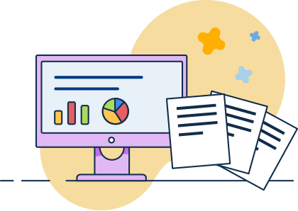 Generating reports illustration